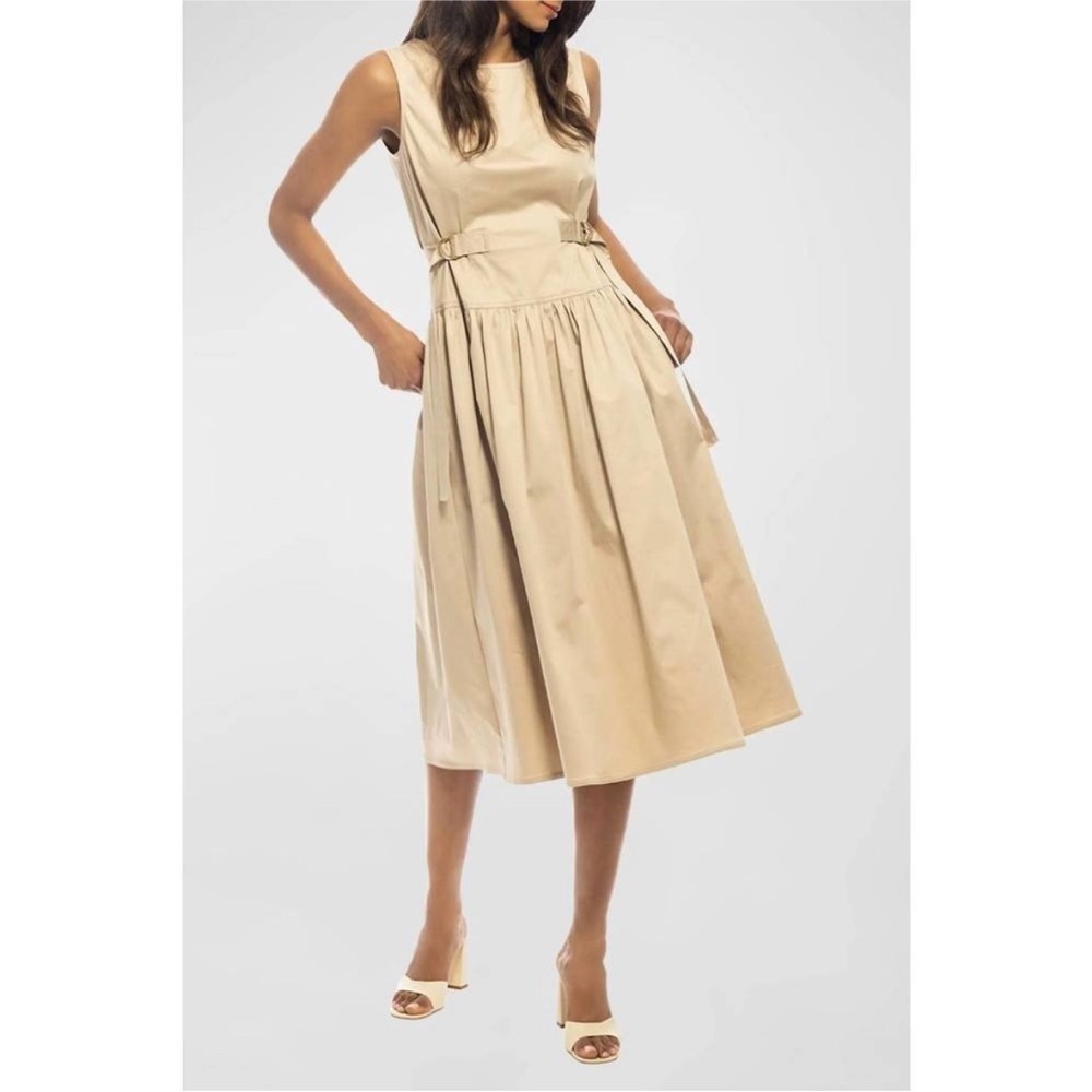 SHOSHANNA Clark Dress in Khaki Size 8